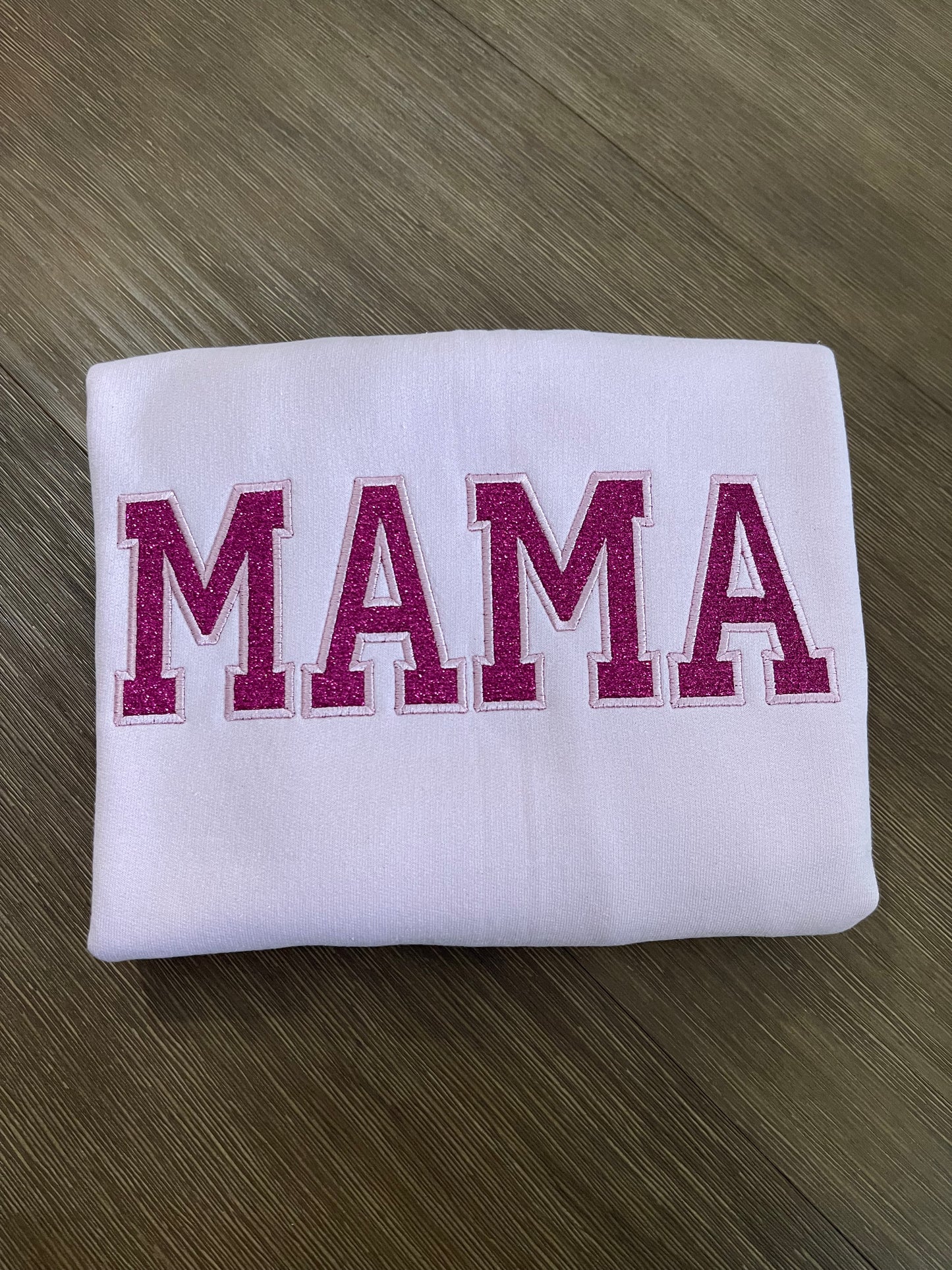 Pink glitter Mama