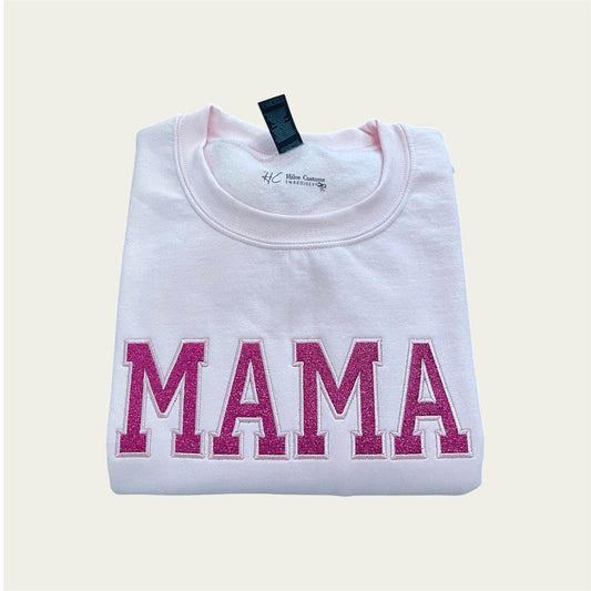 Pink glitter Mama