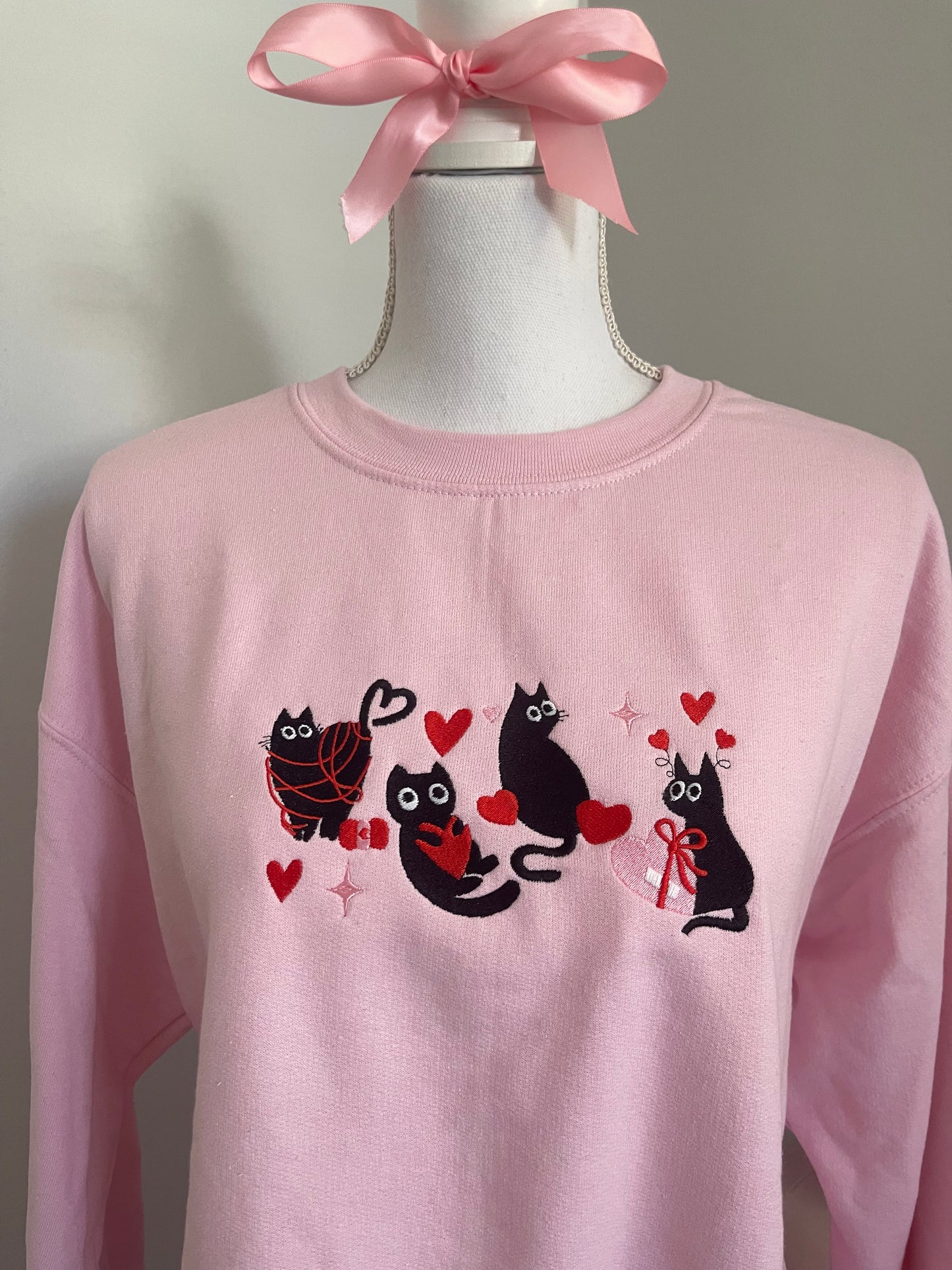 Valentines black cats